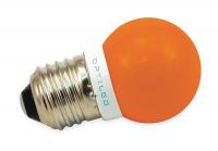 3CRA9 LED Light Bulb, A12, 585-610nm, Amber, PK10