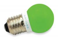 3CRC2 LED Light Bulb, A12, 515-535nm, Green, PK10