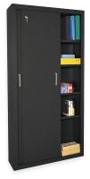 3CRY2 Storage Cabinet, 5 Shelf, 18In D, Blk