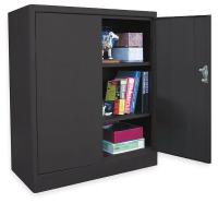 3CRY5 Radius Storage Cabinet, 3 Shelf, 18In, Blk