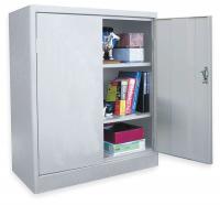 3CRY6 Radius Storage Cabinet, 3 Shelf, 18In, Gry
