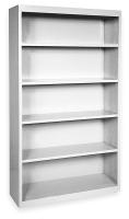 3CTG2 Bookcase, Steel, 5 Shelf, Dove Gray, 72Hx46W