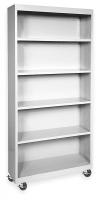 3CTH9 Mobile Bookcase, 3 Shelf, Dove Gray, 78x36