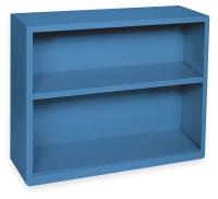 3CTK1 Radius Corner Bookcase, Steel, 2 Shelf, Blu