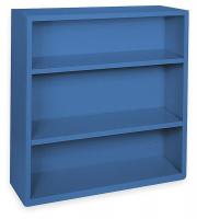 3CTK5 Radius Corner Bookcase, Steel, 3 Shelf, Blu