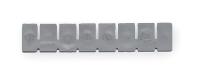 3CWE3 Long Drawer Tote Divider, 1-7/8 In H, Gry