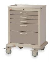 3CWF1 Medical Cart, Steel/Polymer, Lt./Dk.Taupe