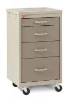 3CWJ4 Compact Cart, Steel/Polymer, Lt./Dk.Taupe