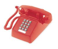3CZH6 Standard Desk Phone, Red