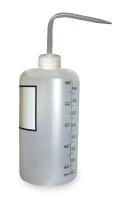 3CZW4 Wash Bottle, 16 oz., Natural, Polypropylene