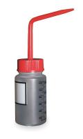 3CZX9 Wash Bottle, Wide, Polypropylene, Red