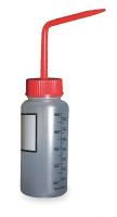 3CZY1 Wash Bottle, Wide, Polypropylene, Red