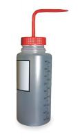3CZY3 Wash Bottle, Wide, Polypropylene, Red