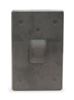 3D012 Wall Plate, Weathrproof, Gray