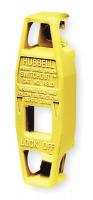 3D385 Toggle Swtch Lckout, Yellow, 5/16 In. Dia.