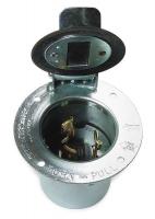 3D734 Flanged Inlet, Locking, 3P, 4W, 50A, 600VACV