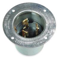 3D735 Flanged Inlet, Locking, 3P, 4W, 50A, 600VACV