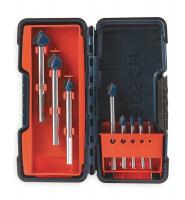 3DRN1 Glass And Tile Bit Set, 1/8-3/4, 8 Pc