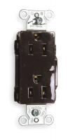 3DVU1 Receptacle, Style Line, 15A, 5-15, Brown