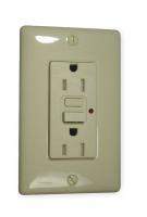 3DWC1 GFCI Receptacle, 15A, Commercial, Ivory