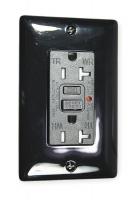 3DWC7 GFCI Receptacle, 20A, Commercial, Black