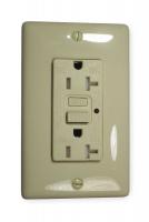 3DWC9 GFCI Receptacle, 20A, Commercial, Ivory