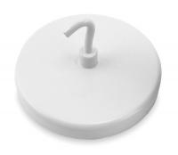 3DXZ6 Magnetic Hook, White, 55 Lb, 2.625 In Dia