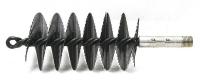 3EDE3 Flue Scraper, Dia 2 1/2, 1/4 MNPT, Length 8