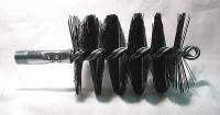 3EDH1 Flue Brush, Dia 3 1/2, 1/4 MNPT, Length 8