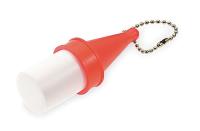3EGN8 Key Buoy with Ball Chain, Red and White