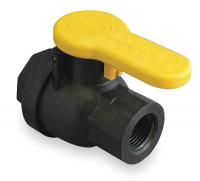 3ELV5 Polypropylene Ball Valve, FNPT, 1/2 In