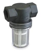 3ELW6 T-Line Strainer, 1/2 In, 595 Microns, Poly
