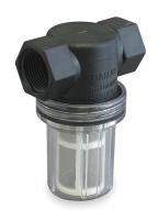 3ELW9 T-Line Strainer, 3/4 In, 595 Microns, Poly