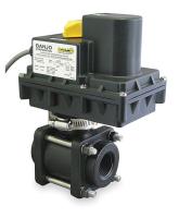 3ELX9 Electronic Ball Valve, Polyprop, 1 In.