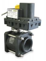 3ELX7 Electronic Ball Valve, Polyprop, 2 In.