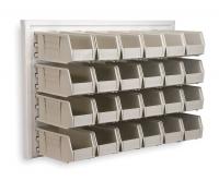 3EMH3 Louvered Wall Panel, H 25 3/8, w/24 1UGN3