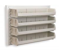 3EMH5 Louvered Wall Panel, H 25 3/8, w/4 1UGP5