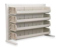 3EMJ2 Louvered Bench Rack, One-Sided, w/4 1UGP5