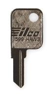 3EMR2 Key Blank, Brass, Hayworth Lock, PK 10