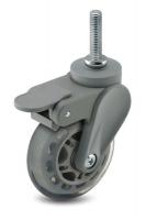3ENR5 Swivel Stem Caster w/Brake, 3 In, 120 lb