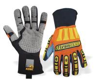 15U459 Mechanics Gloves, Orange/Yellow, S, PR