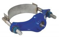 3ETY9 Saddle Clamp, 1 1/2 In, Outlet Pipe 3/4 In