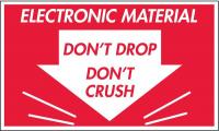 16U975 Shipping Labels, Red/White, 5 In. W, PK50