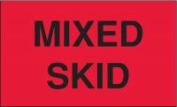 16V015 Shipping Labels, Black/Red, 3 In. H, PK50