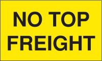 16U899 Shipping Labels, Black/Yellow, PK500