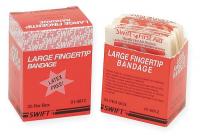 3EVZ7 Fingertip Bandage, Woven, Large, Pk 25
