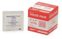 3EWD9 Gauze Pads, Sterile, 2 x 2 In, Pk 25