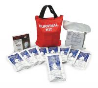 3EWF7 Personal Survival Kit, 11 Piece, Red