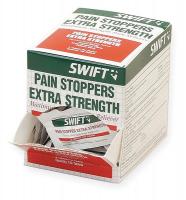 3EWL8 Pain Stoppers, Extra Strength, Pk 100