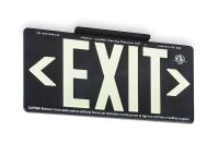 3EYL6 Exit Sign, 8-5/8 x 15-7/8In, WHT/BK, Exit